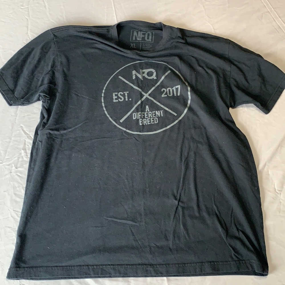 Men’s NFQ tri blend athletic tshirt - Black